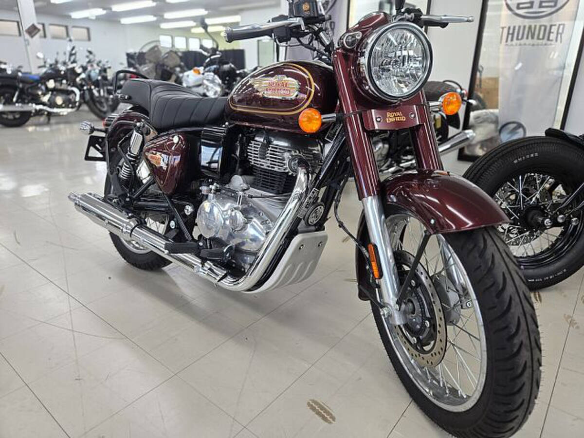 ROYAL ENFIELD ブリット350 スタンダードマルーン ETC付き シングルベンチシート USBポート拍卖