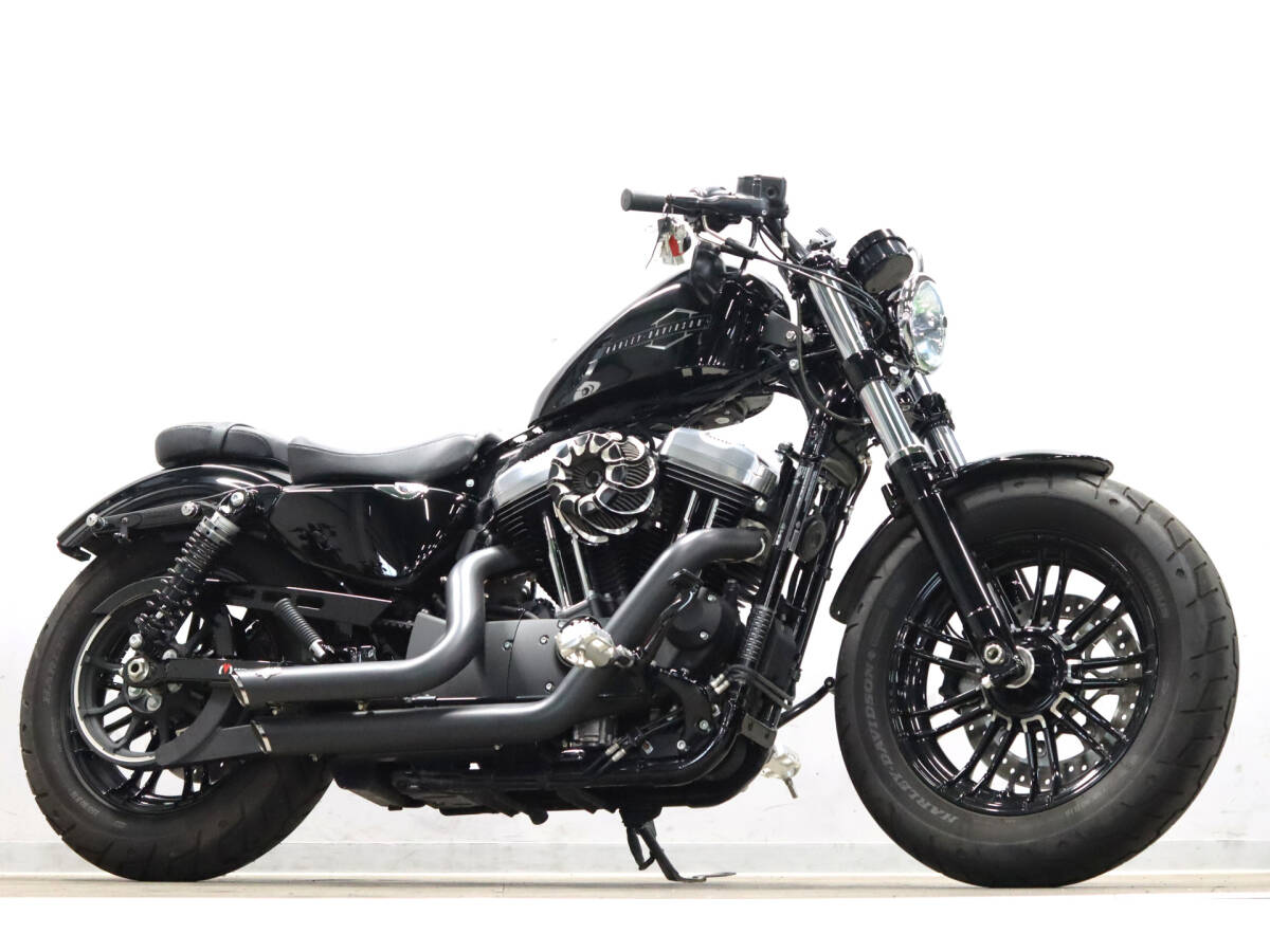 ハーレーXL1200X フォーティーエイト 2021y キーレスモデル 2863km 低走行 チューニング V&Hマフラー ANエアクリ ABS ETC 検R8/6拍卖
