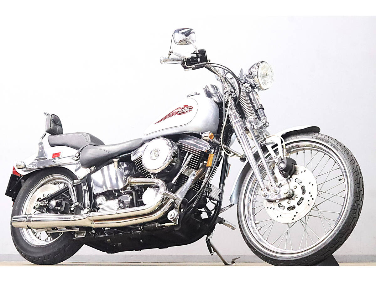 ハーレー FXSTS スプリンガーソフテイル 1999y 9052km 低走行 後期EVO HD純正スプリンガーフォーク サンダーヘッダーフルエキマフラー拍卖