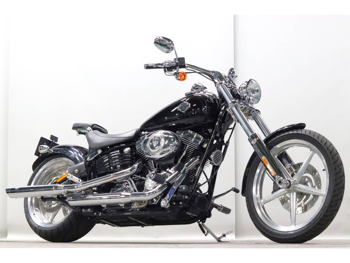 ハーレーFXCWC ロッカーC TC96B 1584cc 14832km COBRAマフラー HD純正OPダービーカバー/グリップ オールドボーイ拍卖