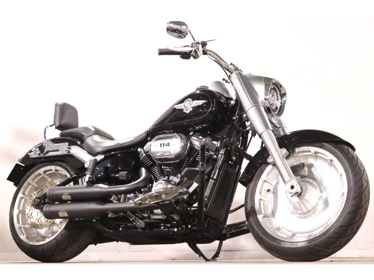 ハーレーFLFBS 2018y 13240km低走行 ジキル&ハイド マフラー チューニング済 HD純正OPエンジンガード/シーシーバー Kellermann ETC拍卖
