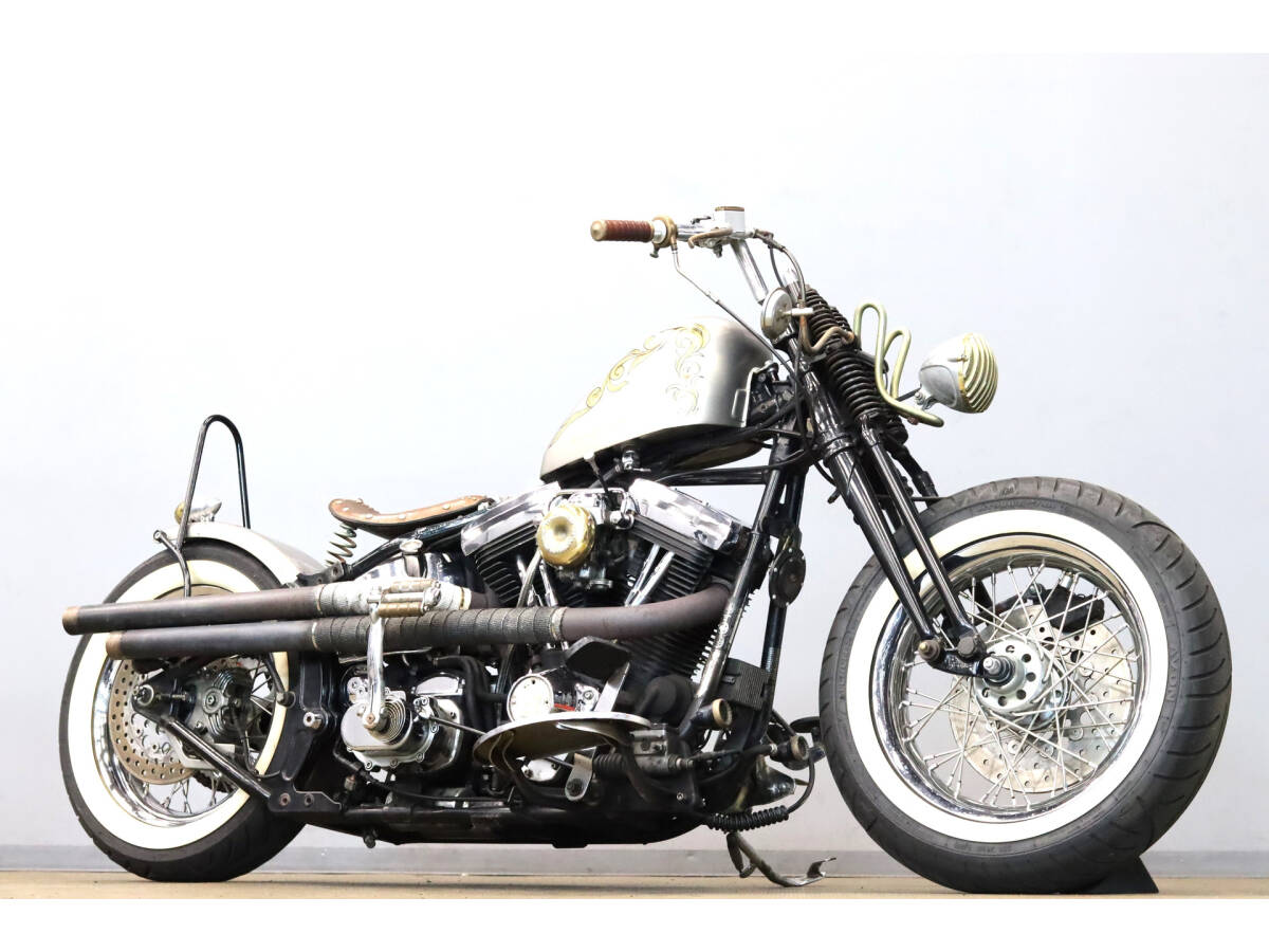 ハーレーFLSTS ヘリテイジスプリンガー 1997y 後期EVO ボバー 74スプリンガー PRIMOオープンKIT ロッカークラッチ ジョッキーシフト拍卖