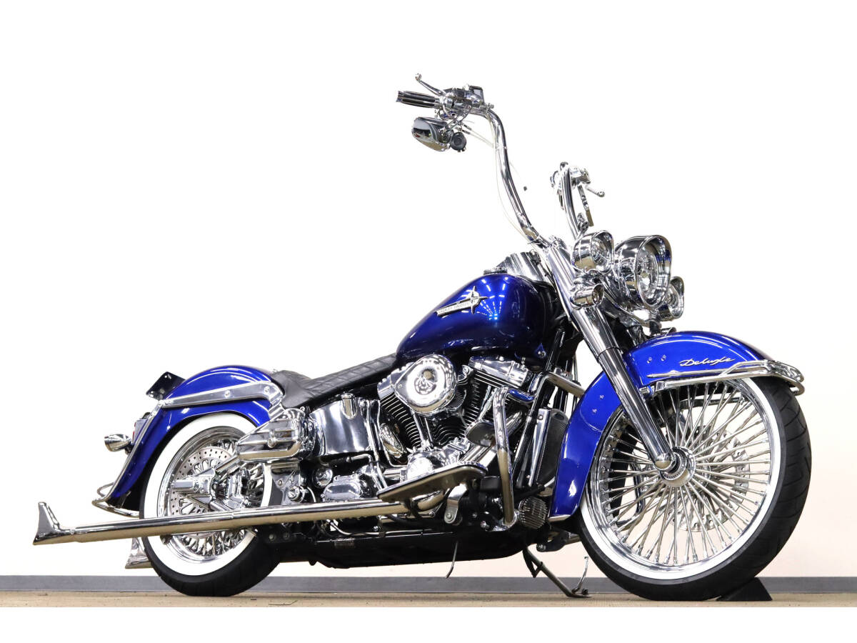 ハーレー FLSTN ソフテイルデラックス 2005y チョロスタイル DNAホイール S&Sギアカム Bassaniシャークテイルマフラー ETC 検9/6拍卖