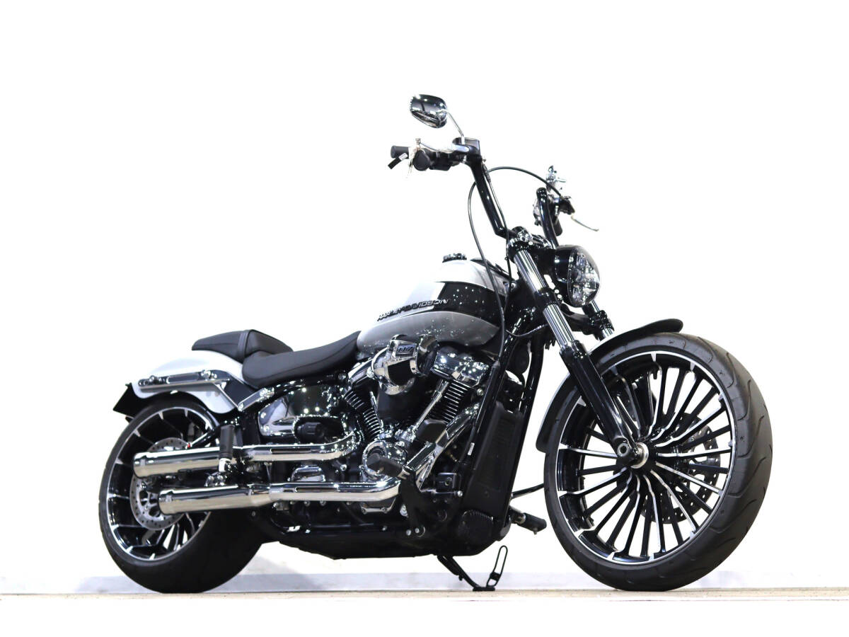 ハーレーFXBR ミルウォーキー117 1923cc 2024y 2777km コブラマフラー HD純正OPFusedハンドルバー ウィンカーケラーマン 検8/9拍卖