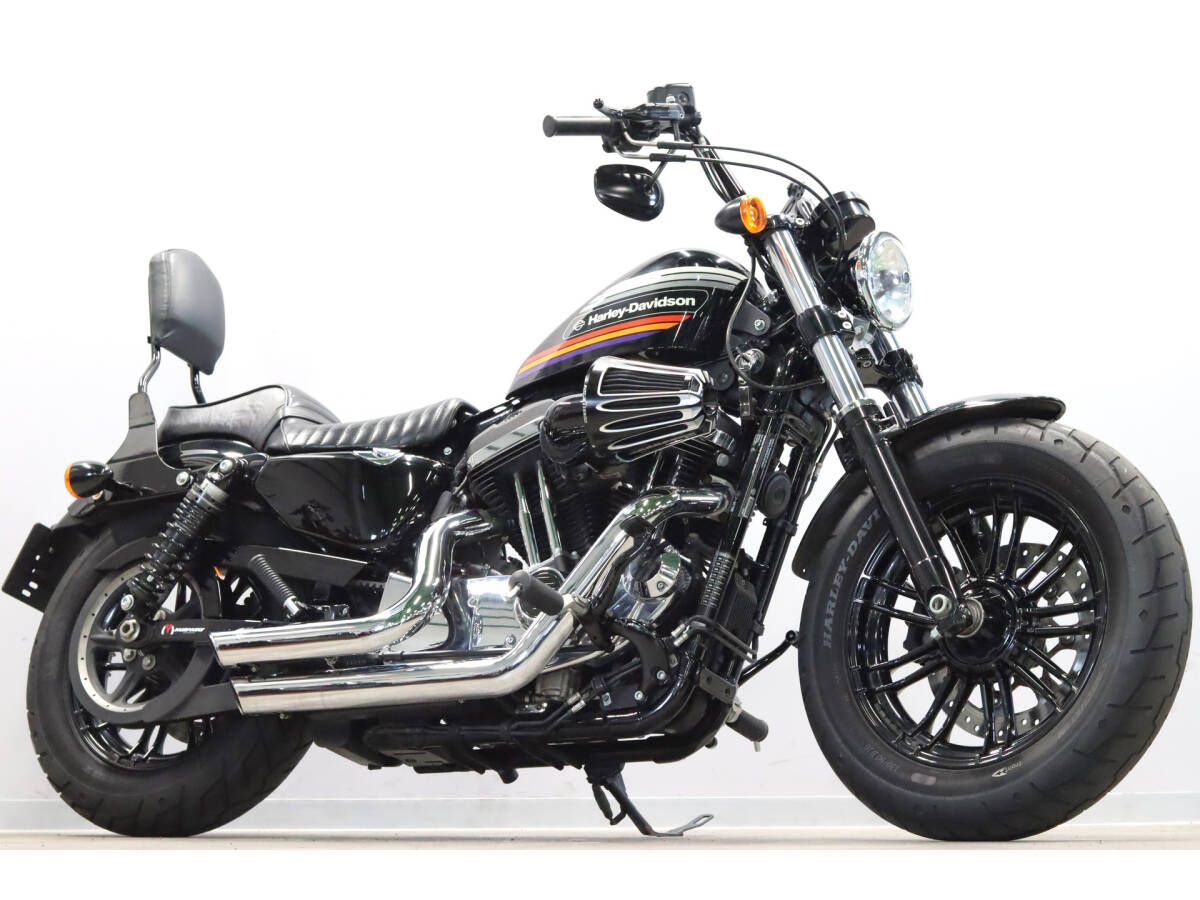 ハーレー XL1200XS 2018y フォーティエイトスペシャル バンスフルエキ アレンネスエアクリ ラペラシート シーシーバー ABS ETC2.0拍卖