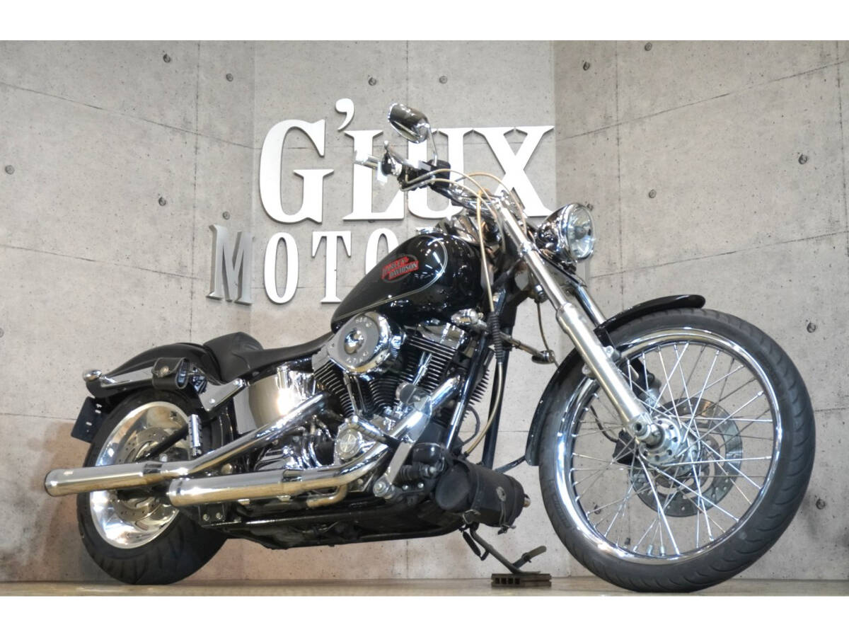 ハーレーFXSTCソフテイルC ソフテイルカスタム サンダーMAX COBRAマフラー S&Sエアクリ サイドバック K&Hシート拍卖