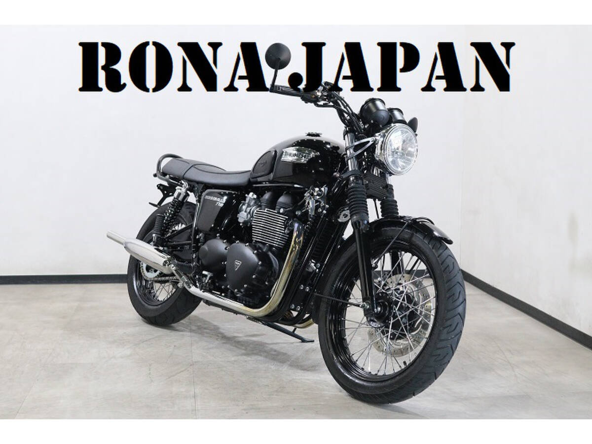 トライアンフ ボンネビルT100ブラック 距離:18,128km ETC・社外サイレンサー・フェンダーレス triumph 【ローン可】ロナジャパン拍卖