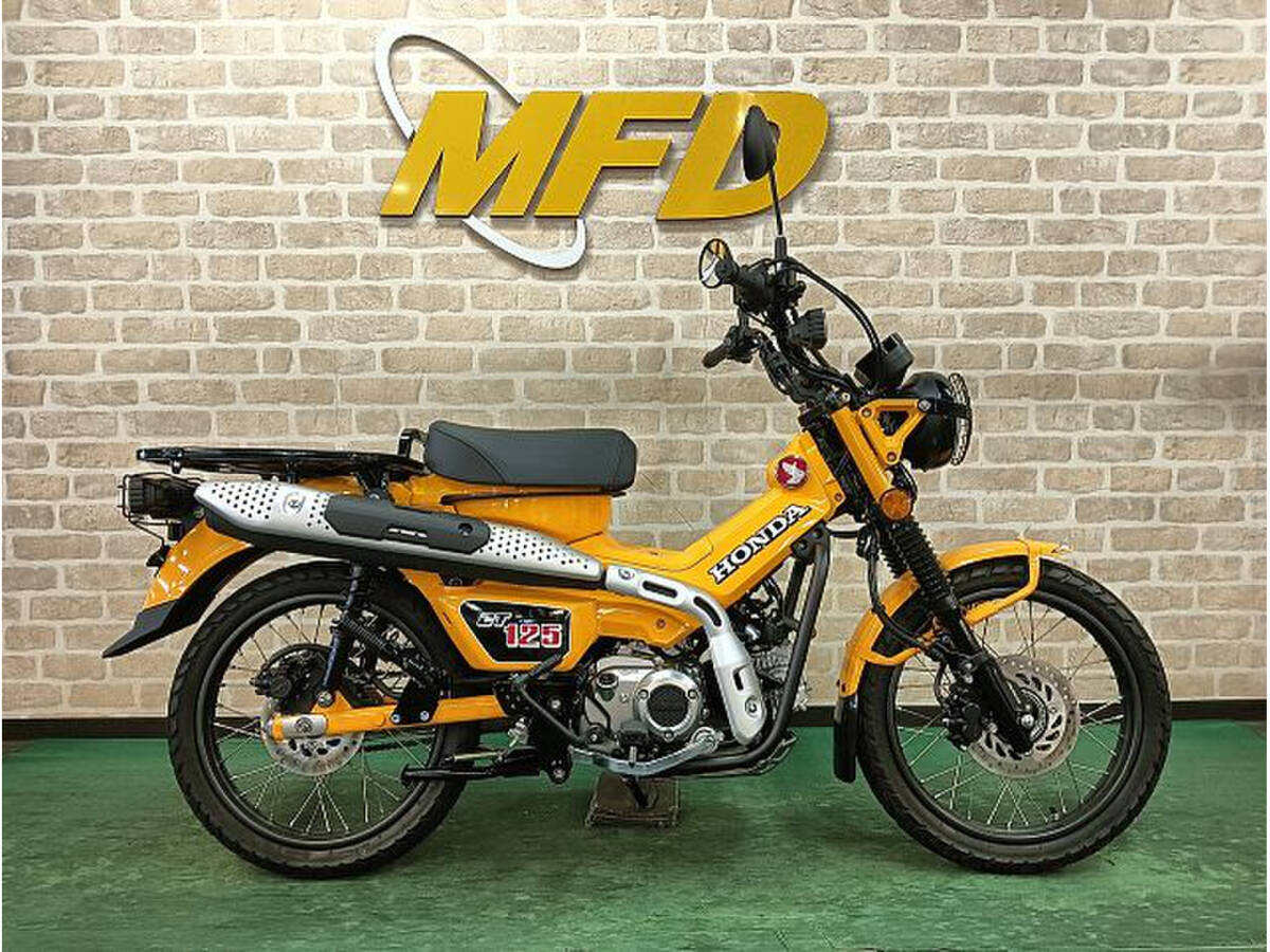 ★MFD大阪店★ホンダ CT125ハンターカブ JA65 2024年モデル 黄 低走行 ガード付 グリップヒーター クロス スーパー拍卖