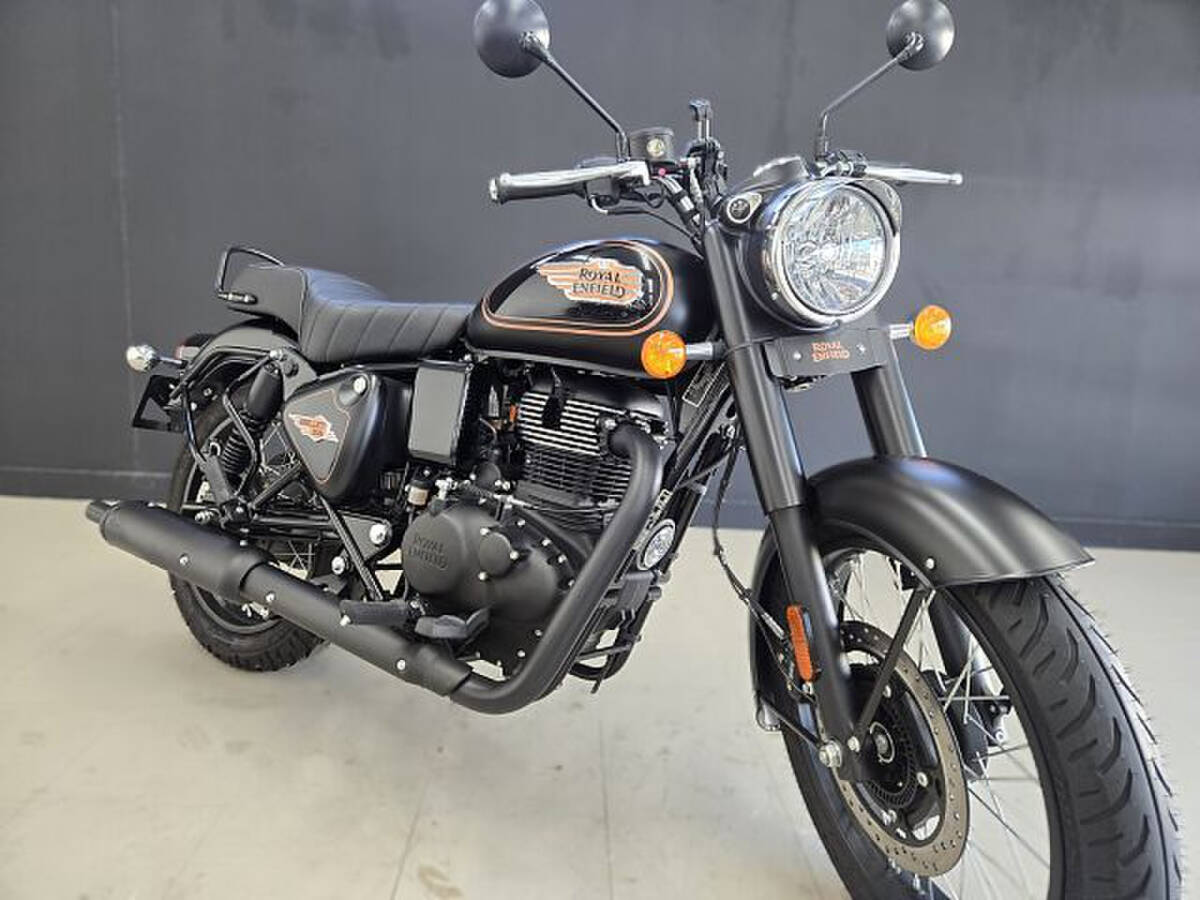 ROYAL ENFIELD ブリット350 ABS ブラック/ゴールド フルノーマル シングルベンチシート スマートフォンホルダー拍卖