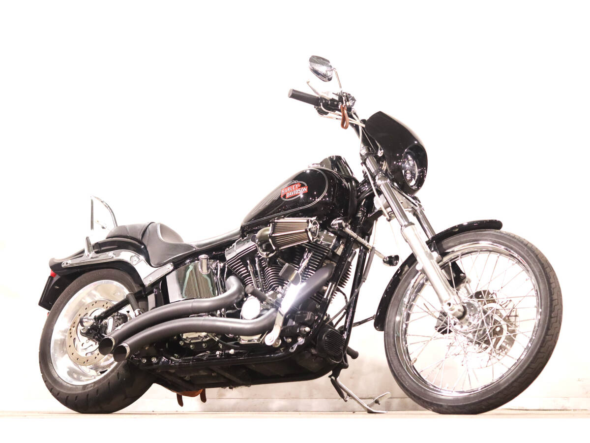 ハーレー FXSTC ソフテイルカスタム 2007y TC96B 1584cc 16548km VANCEフルエキ PMエアクリ ドラッグバー バッドランダーシート拍卖