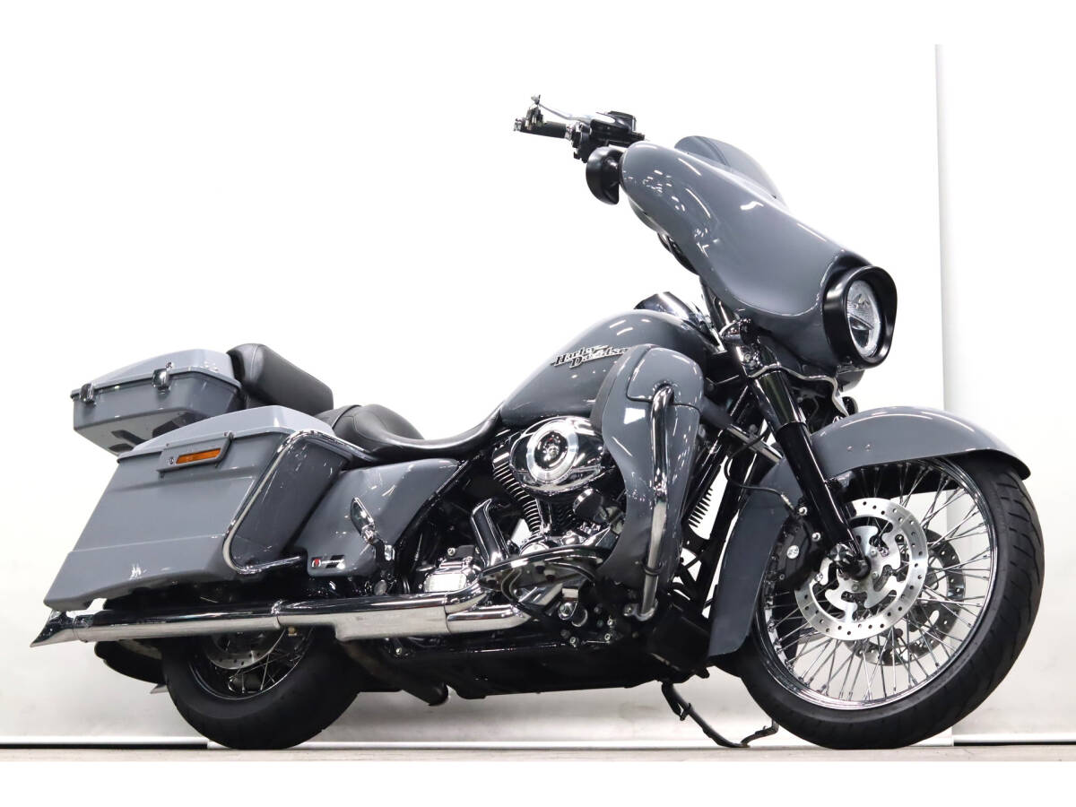 ハーレー FLHX103 ストリートグライド 2012y 1690cc チョロスタイル フィッシュテールマフラー 21インチスポークホイール ETC拍卖