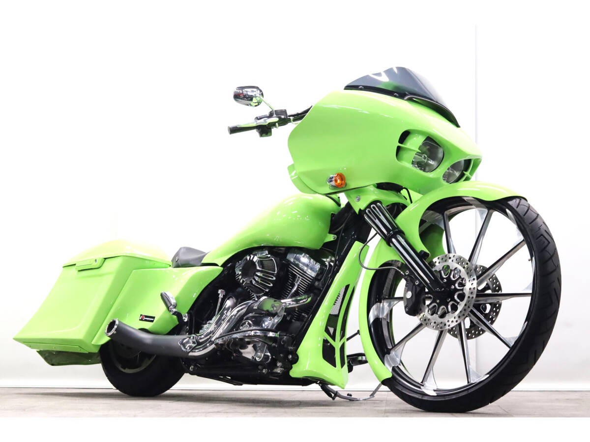 ハーレー FLTRXS ロードGスペシャル 30インチFホイール 萬羽Rギア バガースタイル 2015y TC103 1690cc モンキーバー拍卖