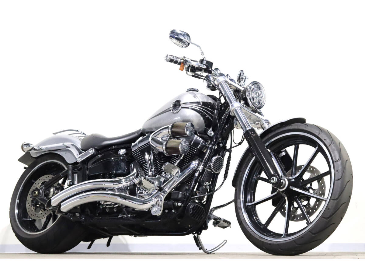 ハーレー FXSB ブレイクアウト 2015y 1584cc Vance&Hinesマフラー S&Sエアクリーナー ドラックバーハンドル ETC拍卖