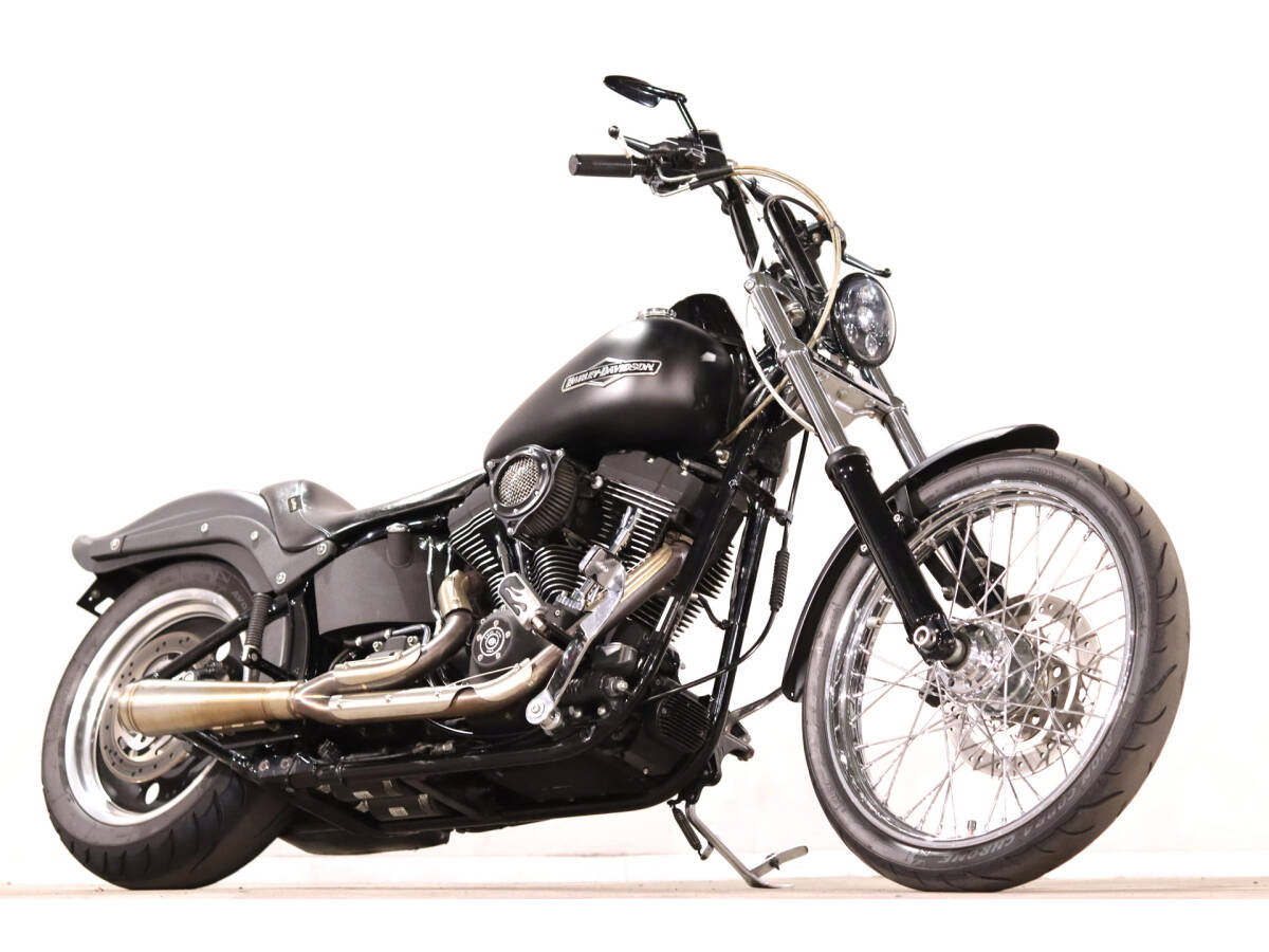 ハーレーFXSTBナイトトレイン 2008y TC96B 28462km THUNDERMAXフルコン TRASKフルエキ RSDエアクリ Leperaシート ETC拍卖