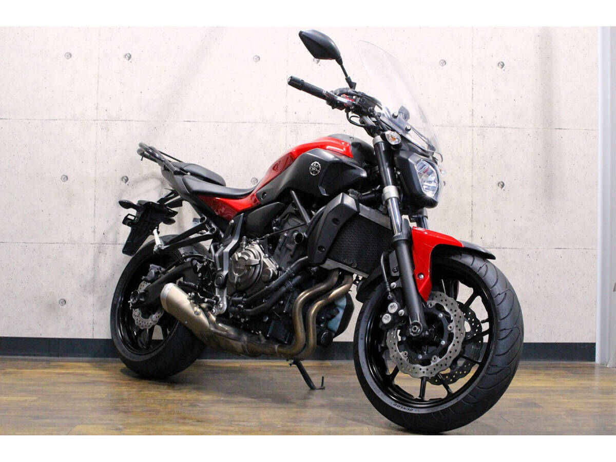 【動画有】ヤマハ MT-07 ETC・社外ステップ・レバー・リアキャリア・スクリーン 【ローン可】ロナジャパン拍卖