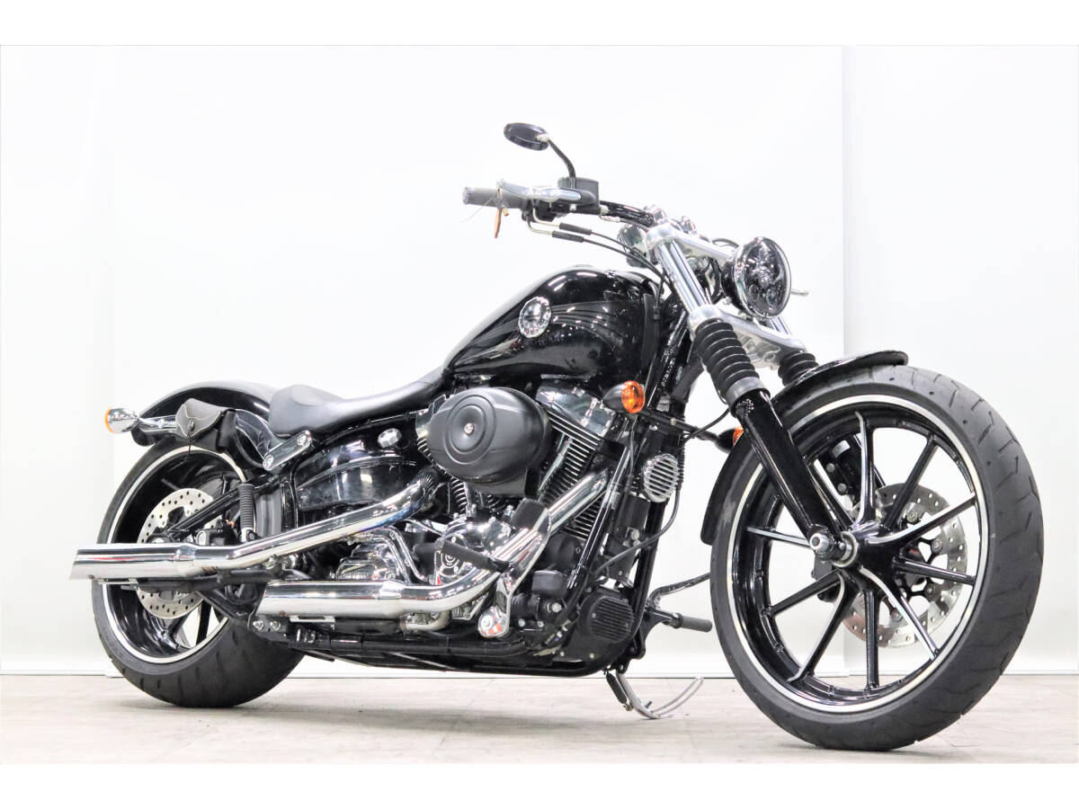 ハーレー FXSB ブレイクアウト 2015y TC96B 1584cc 4445km 低走行車 スラッシュカットマフラー RSDグリップ/ペグ リアフェンダーレス拍卖