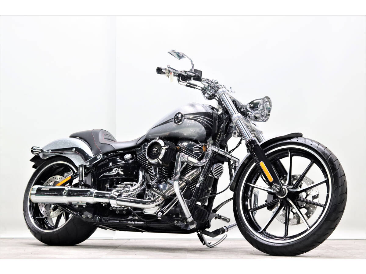 ハーレーFXSB ブレイクアウト 2015y TC96B 1580cc MOTORSTAGEフルエキ RSDエアクリ ARLEN NESSディープカット ETC ABS拍卖