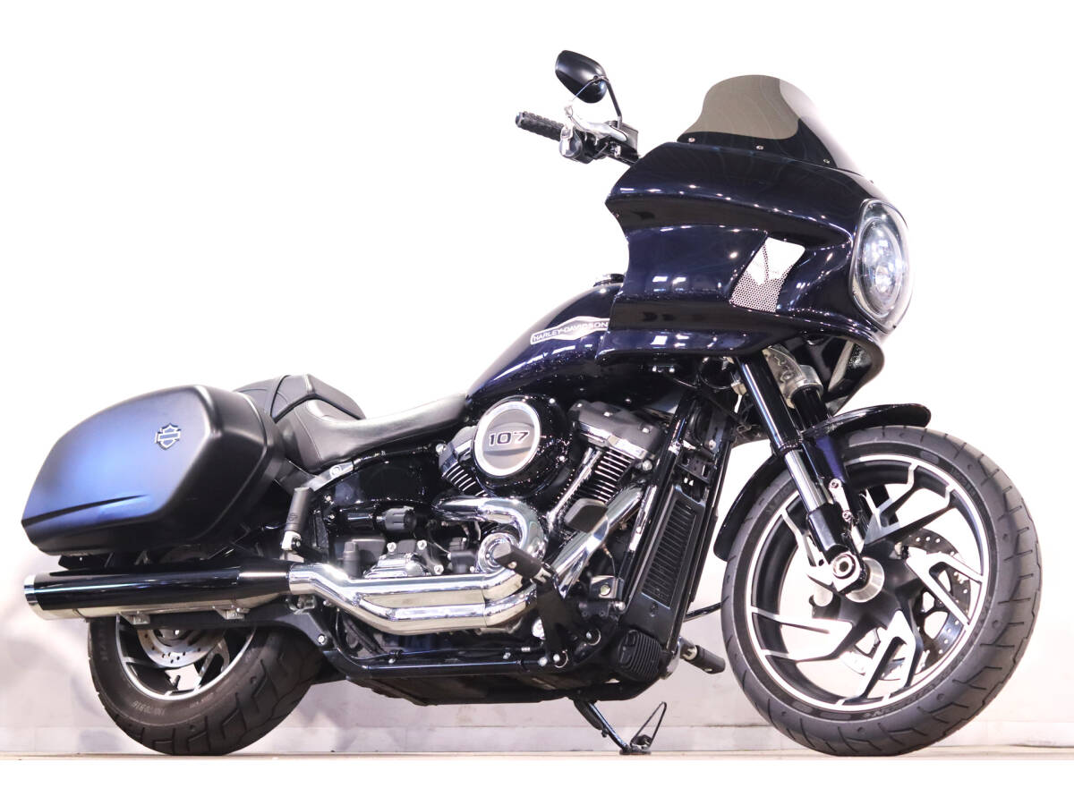 ハーレーFLSBスポーツグライド 2019y 1745cc 18303km低走行 Ricks Motorcyclesレトロフェアリング プルバックライザーバー Kellermann拍卖