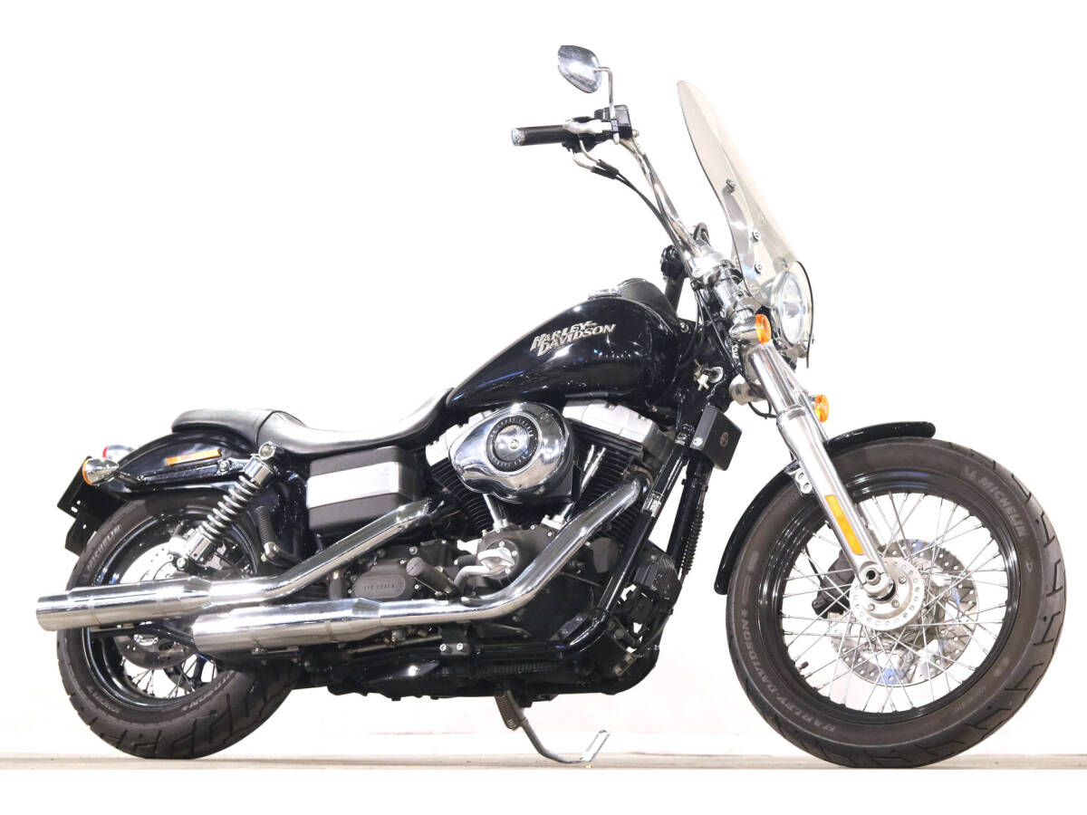 ハーレーFXDBダイナストリートボブ 2012y TC96 1580cc 20395km ウィンドシールド CVOレザーシート サドルバッグ ETC拍卖