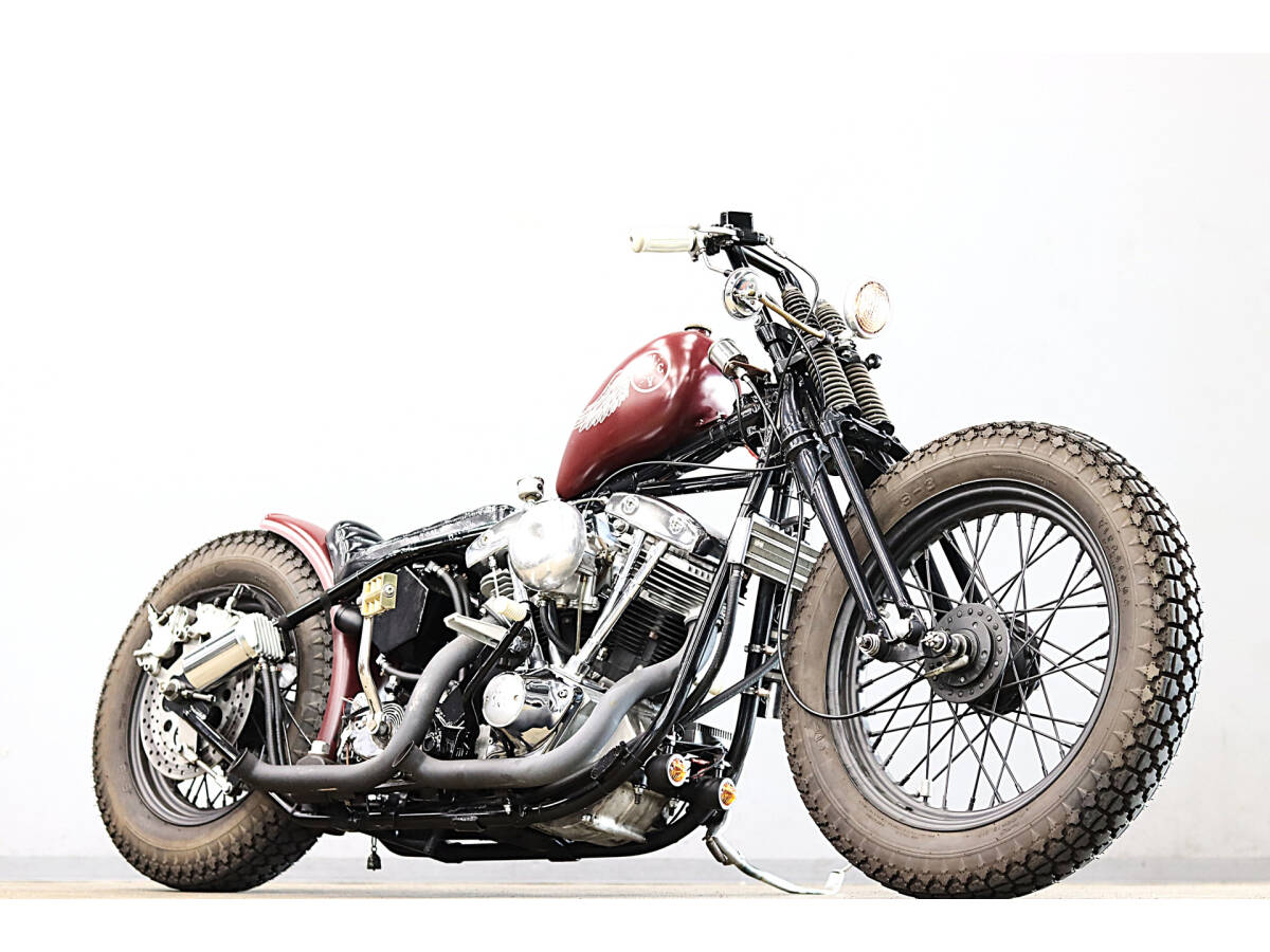 ハーレー SHOVELHEAD リジット公認リジットフレーム 1977y 74スプリンガー オープンプライマリー スーサイド ジョッキー ETC拍卖