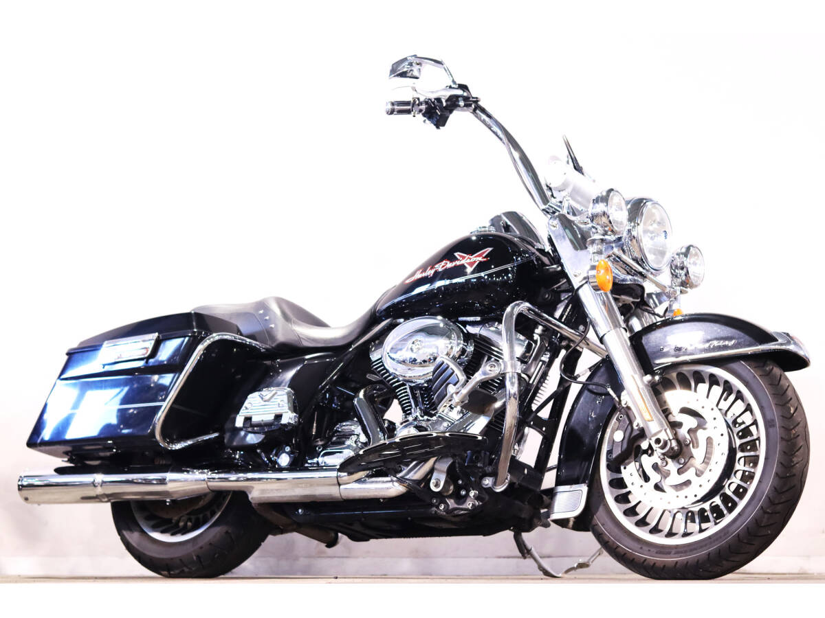 ハーレー FLHR ロードキング 2010y TC96 VANCEマフラー ArlenNessフットボード kuryakynサウンドバー HD純正OPメーター エイプバー ETC拍卖