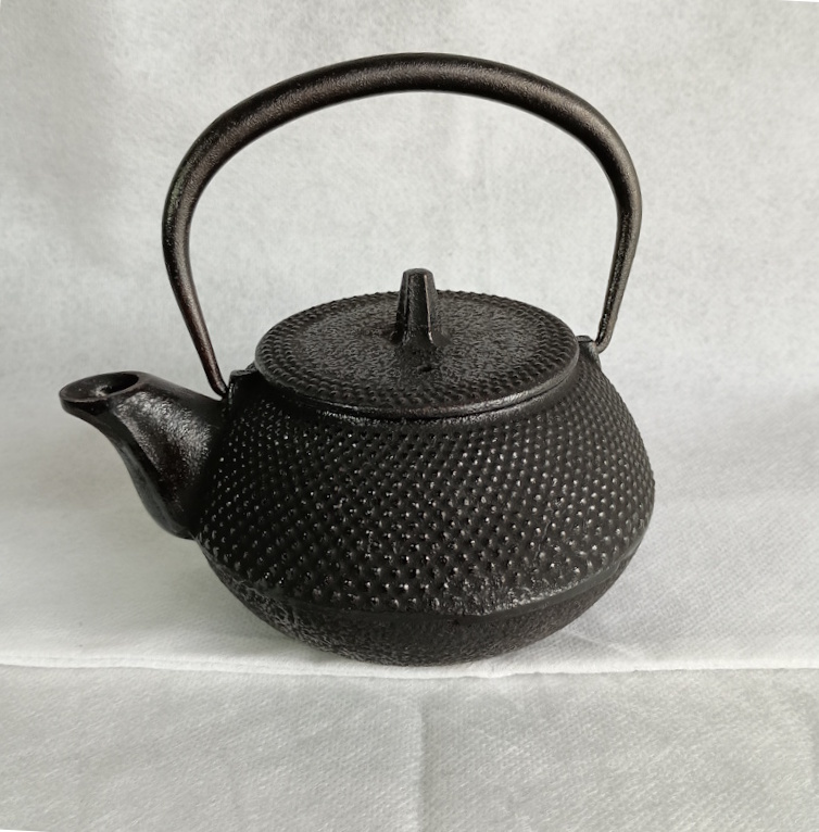 南部鉄器 岩鋳 鉄瓶 あられ模様 急須拍卖