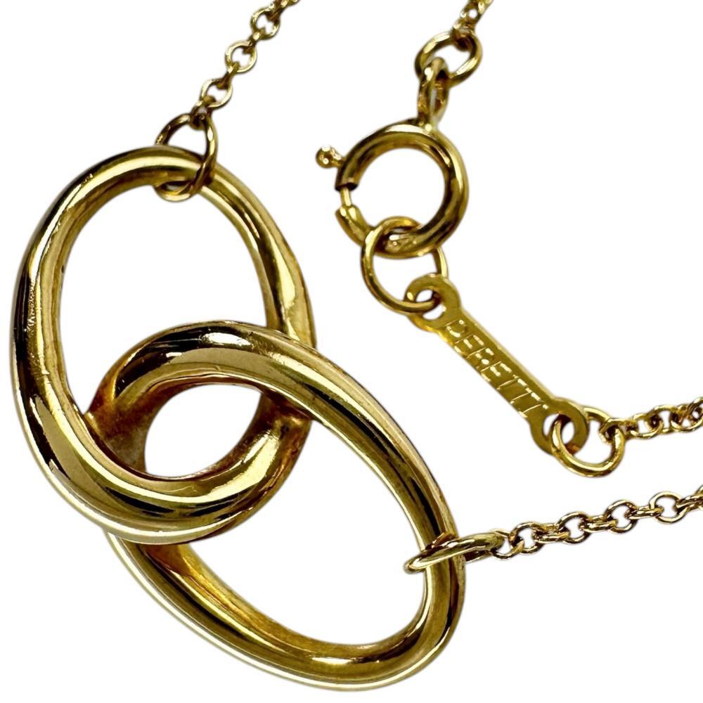 TIFFANY&Co./ティファニー ネックレス ダブルループ ペレッティ K18ゴールド 4.0g 40cm レディース拍卖