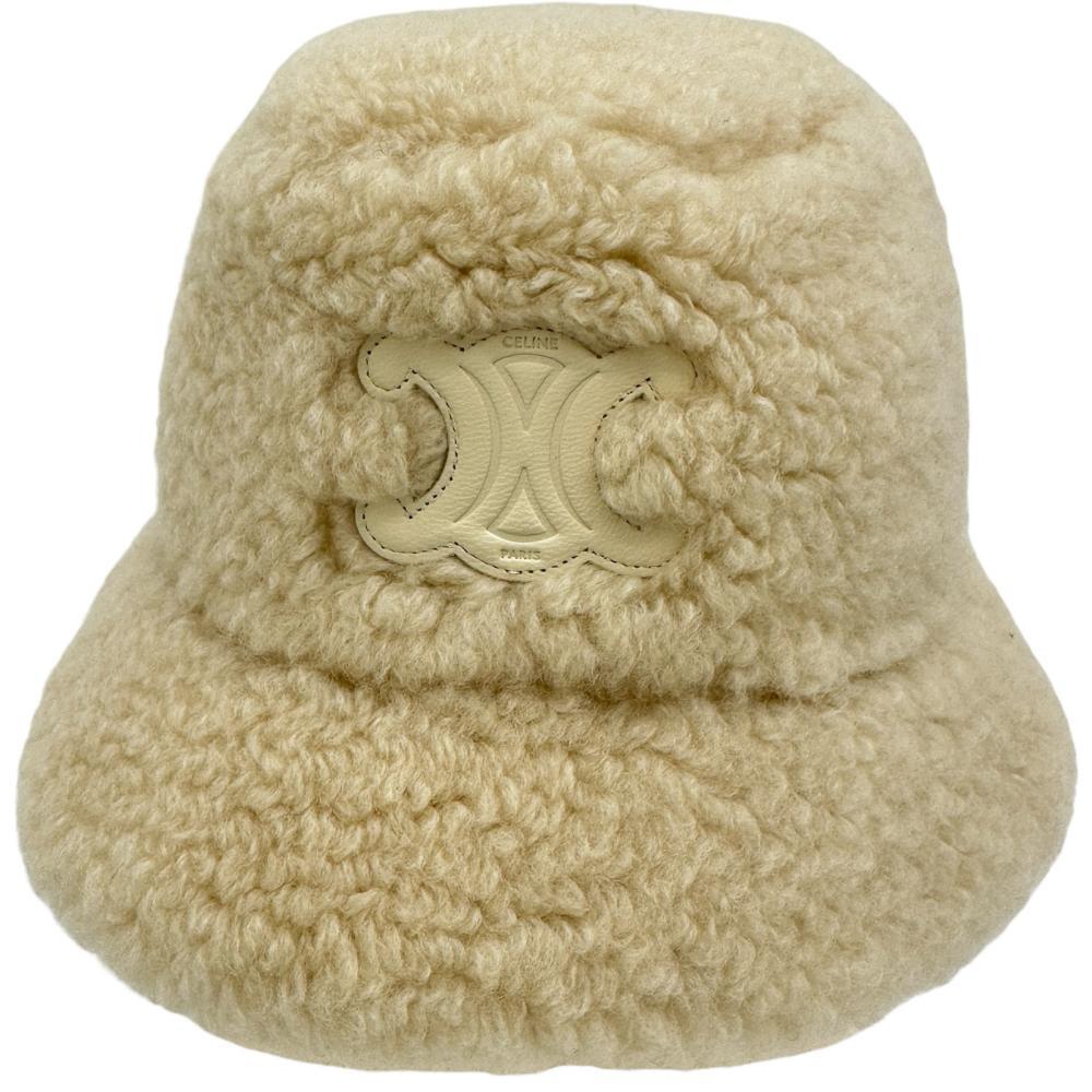 CELINE/セリーヌ トリオンフ バケットハット ハット カシミヤ/コットン ベージュ ユニセックス拍卖
