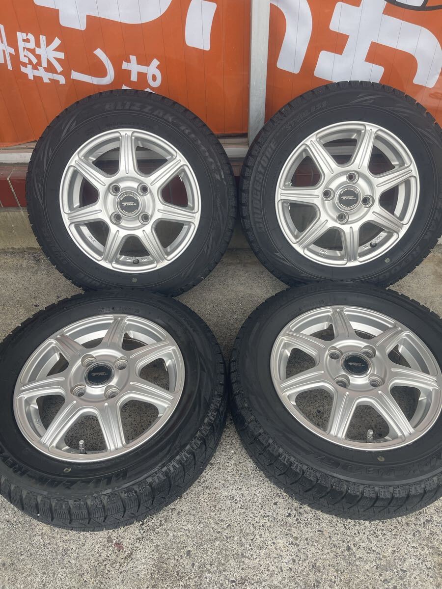 165/65R13 トップラン ブリヂストン PCD100 スタッドレス アルミホイール拍卖