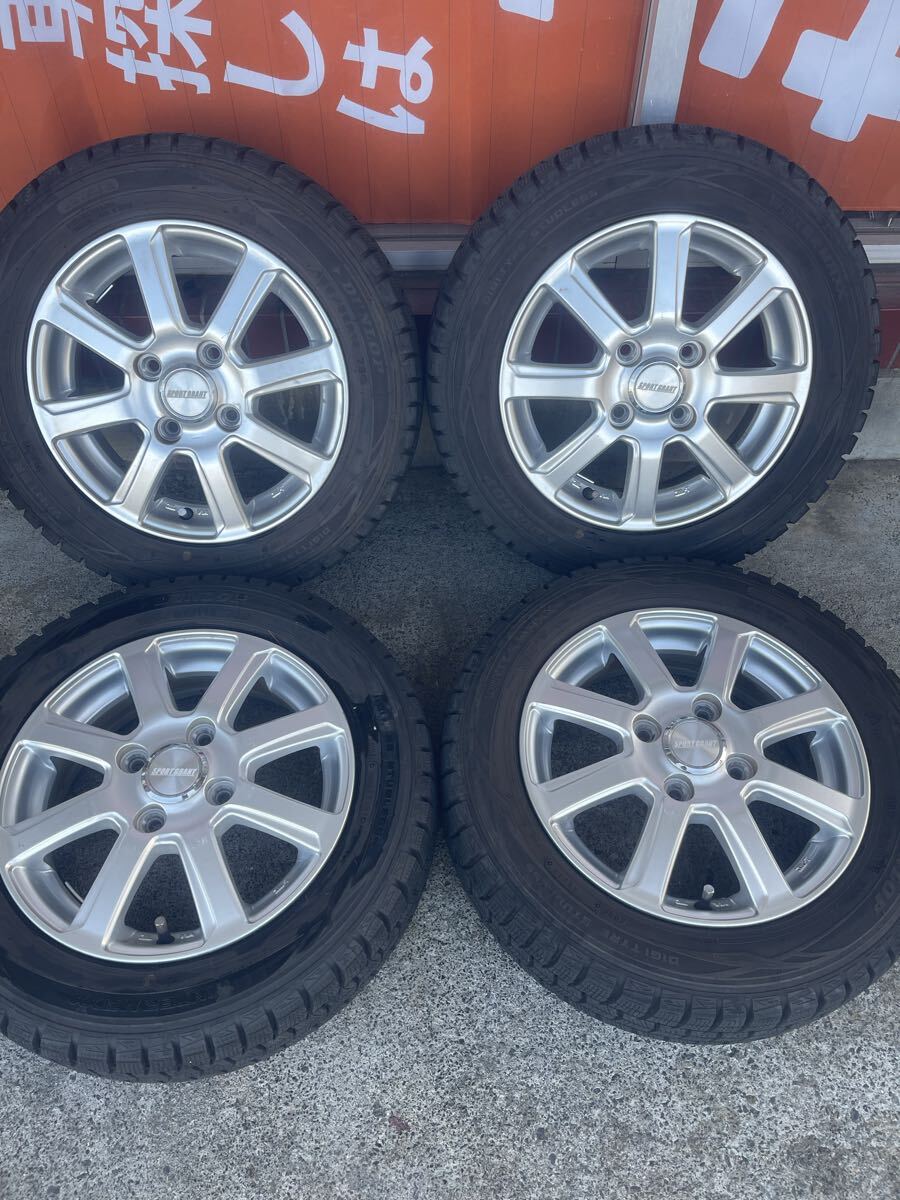155/65R13 スポーツグラント ダンロップ PCD100 スタッドレス アルミホイール拍卖