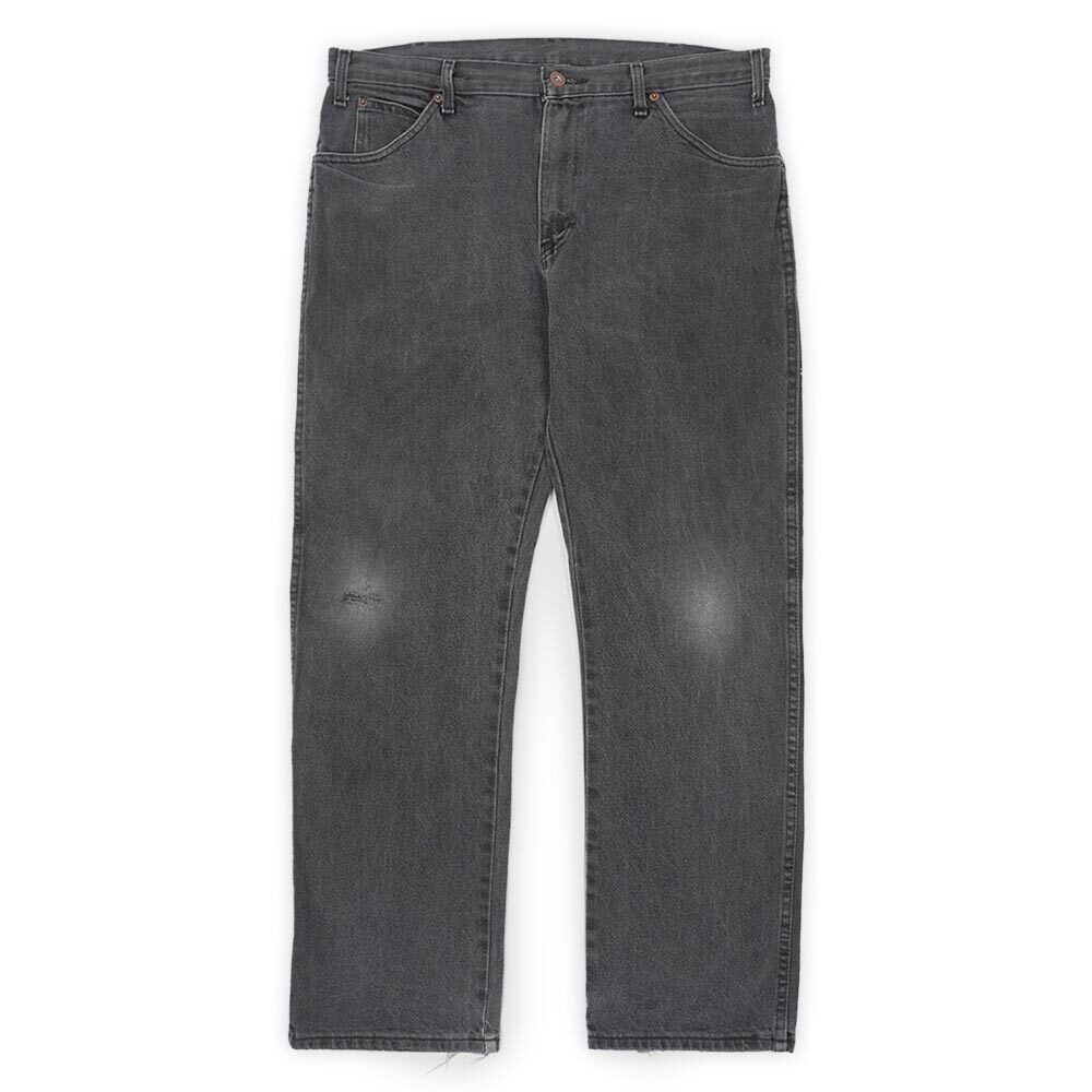 ディッキーズ Dickies 00s ブラックデニムワークパンツ ジーンズ ダメージ フェード USA ヴィンテージ 古着 (-7053) 黒 W34 L30拍卖