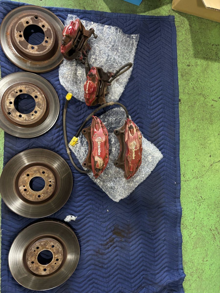 希少!CT9A!ランサーエボリューション9 MR!取り外し、ブレンボキャリパーキット!1台分!ミツビシ!三菱!ランエボ ローター付き拍卖