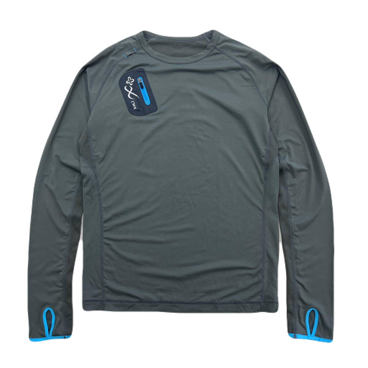 ワコール CW-X ストレッチ インナーシャツ 着圧 コンプレッション グレー メンズ Mサイズ ●BB338拍卖