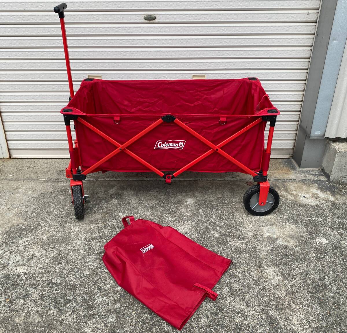 ☆Coleman コールマン アウトドア ワゴン キャンプ アウトドア用品 【動作確認済/現状品】(PN5k-91)拍卖