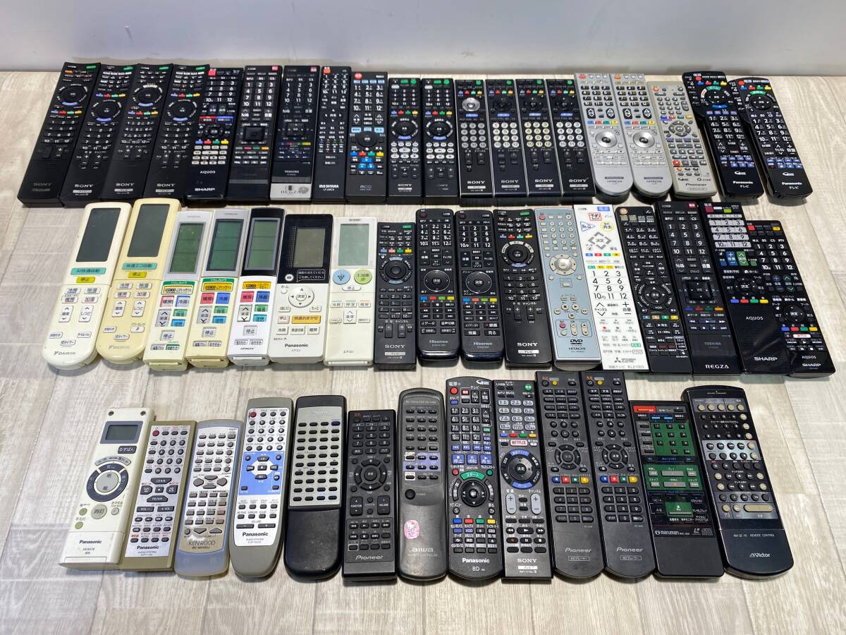 ☆SONY Victor ダイキン Panasonicなど リモコン まとめ TV テレビ エアコン オーディオ 純正 RM-SE V5など【未確認/現状品】(PN5k-64)拍卖