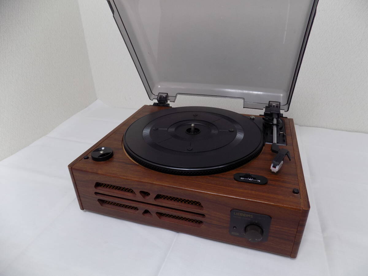 ☆SOWA 創和 LIEBEINS スピーカー内蔵 レコードプレーヤー LS-11☆ 動作確認済 送料込拍卖
