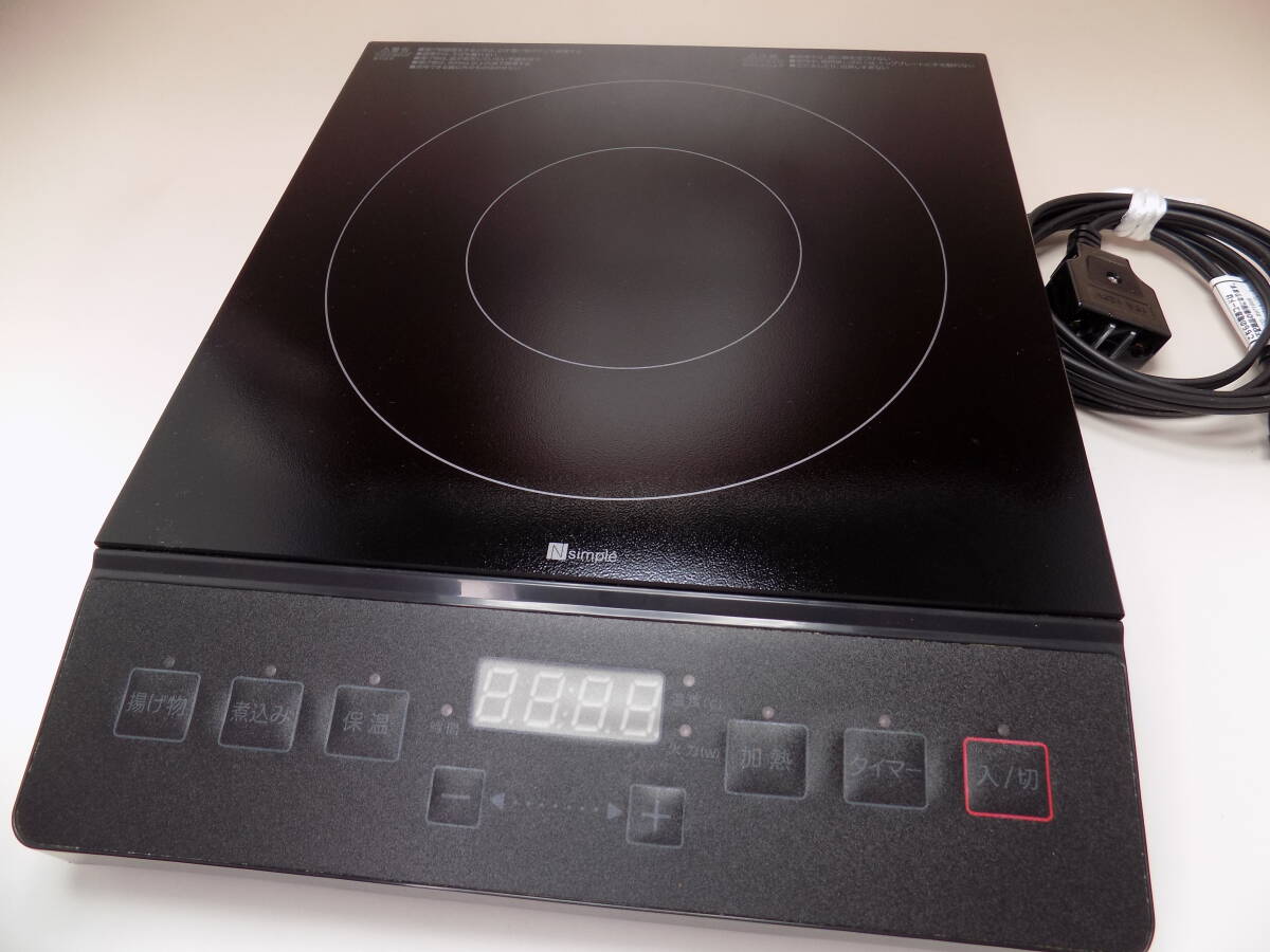 ☆ニトリ IHクッキングヒーター IHコンロ YN101BK 動作確認済☆ 送料込拍卖