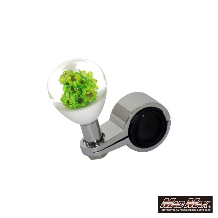 MADMAX トラック用品 ハンドルスピンナー 水中花 ショート TYPE1 50mm グリーン/日野 ふそう三菱 日産UD いすゞ 軽トラ【送料800円】拍卖