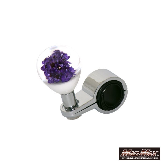 MADMAX トラック用品 ハンドルスピンナー 水中花 ショート TYPE1 50mm パープル/キャリー ハイゼット エブリィ アクティ【送料800円】拍卖