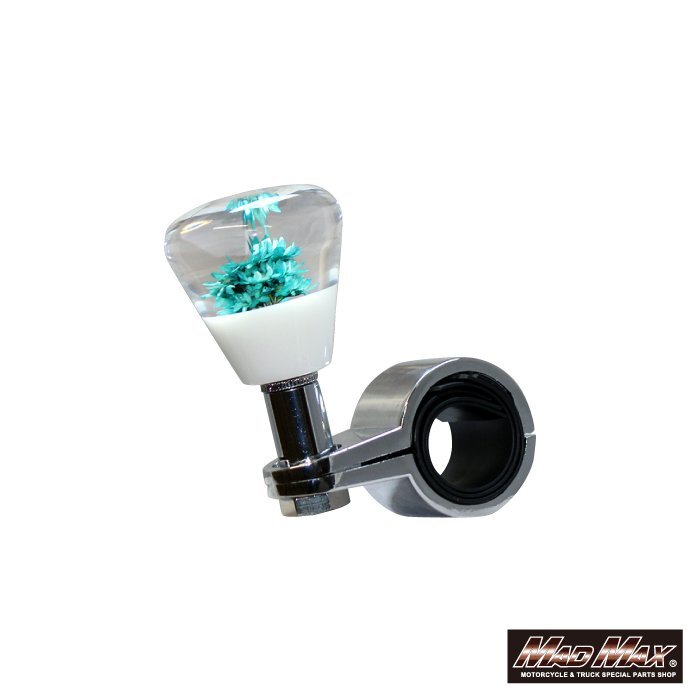 MADMAX トラック用品 ハンドルスピンナー 水中花 ショート TYPE2 50mm スカイブルー/日野 ふそう三菱 日産UD いすゞ 軽トラ【送料800円】拍卖