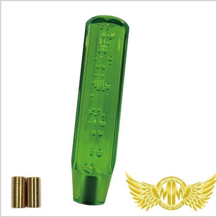 MADMAX トラック用品 クリスタルシフトノブ 泡 200mm グリーン 12x1.25/変換アダプター付 10x1.25 8x1.25【送料800円】拍卖