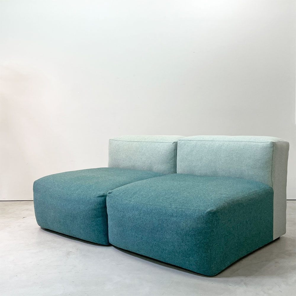 ● ヘイ HAY マグス MAGS SOFT モジュラーソファ S1063x2 2人掛けソファ アームレス ソファ ファブリック ダウン W157cm 北欧モダン拍卖