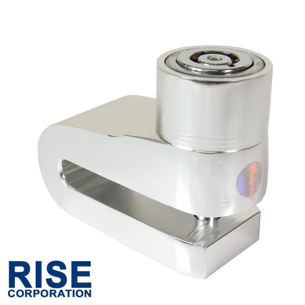 汎用 バイク 軽量 小型 携帯 ディスクロック ディスクブレーキロック ブレーキローター シルバー 銀 小さい カンタン 鍵 キー ロードバイク拍卖