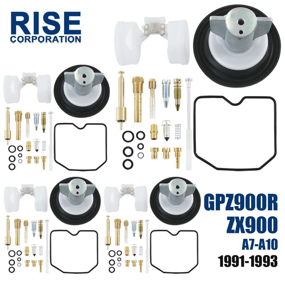 GPZ900R ZX900A キャブレター リペアキット A7 A8 A9 A10 オーバーホール 1台分 キャブ 修理 ダイヤフラム 純正互換 スロージェット拍卖