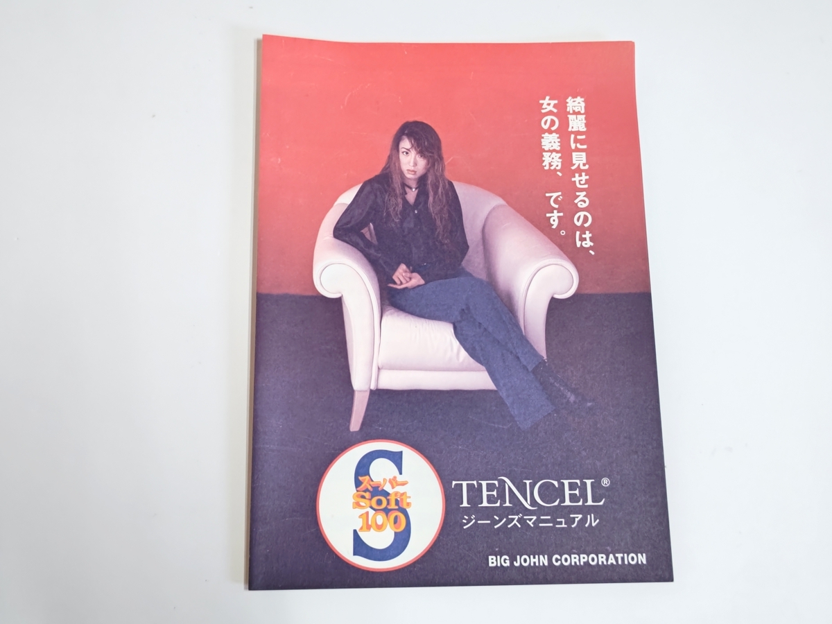 非売品♪新品♪【BIG JOHN】 スパーSoft100カタログ テンセル 飯島愛 A4サイズ見開き拍卖