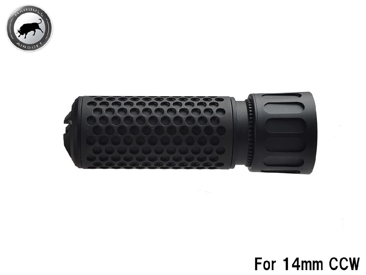 MAD-KA-007 MADBULL KAC QDC CQB Airsoft ダミーサプレッサー BK 14mm逆ネジ拍卖