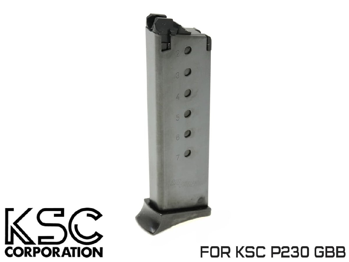 H9666BP KSC ガスブローバック P230 12連プレミアムマガジン ブラック拍卖