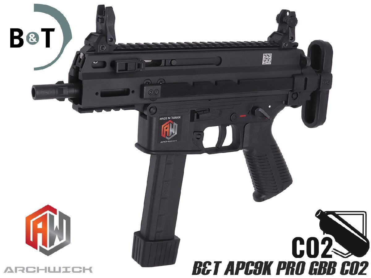 BTA-APC-001 ARCHWICK B&T Air APC9K PRO GBB CO2ガスガン BK 拍卖