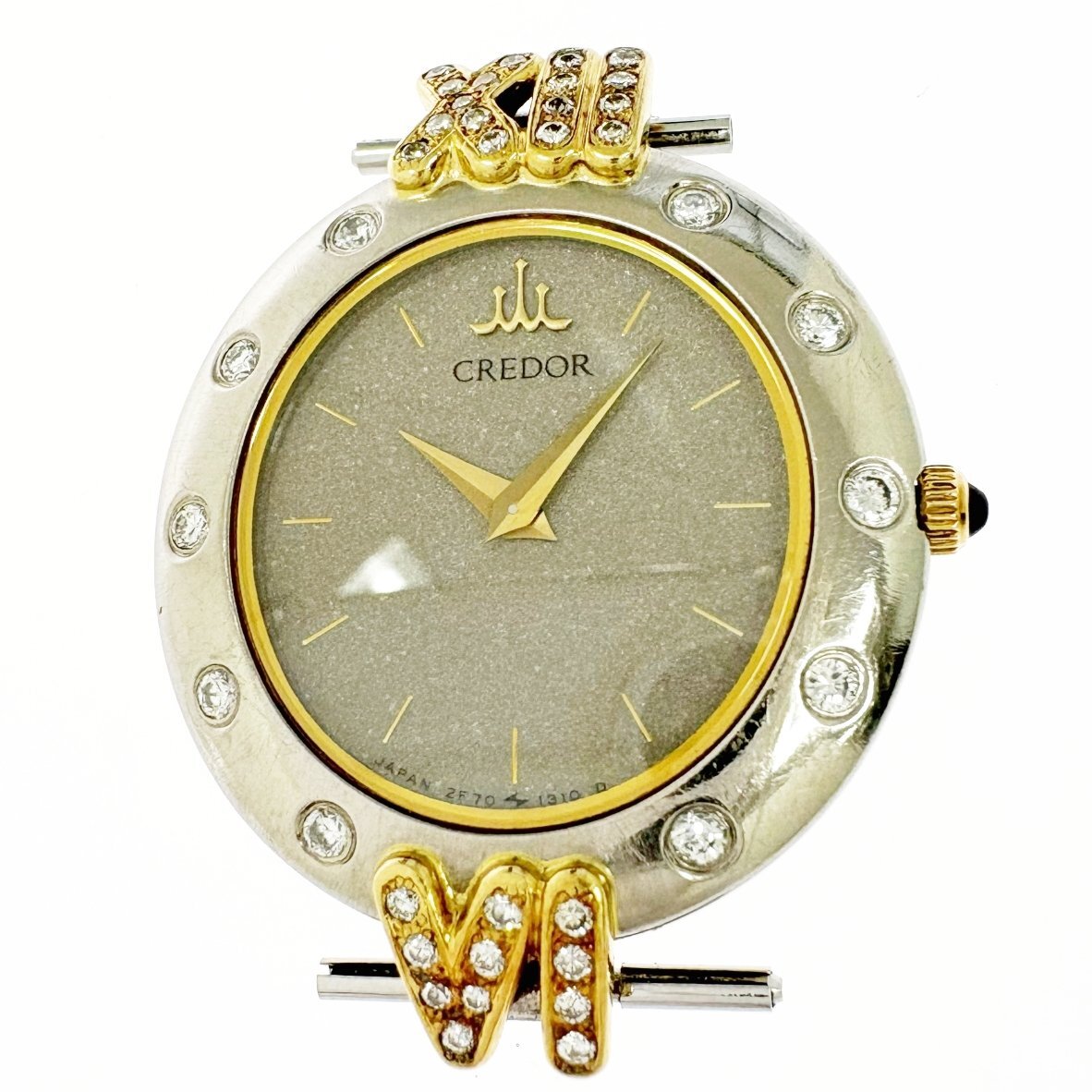【1円スタート】SEIKO セイコー 2F70-6020 クレドール SS×18KT クオーツ レディース腕時計 ジャンク 512613拍卖