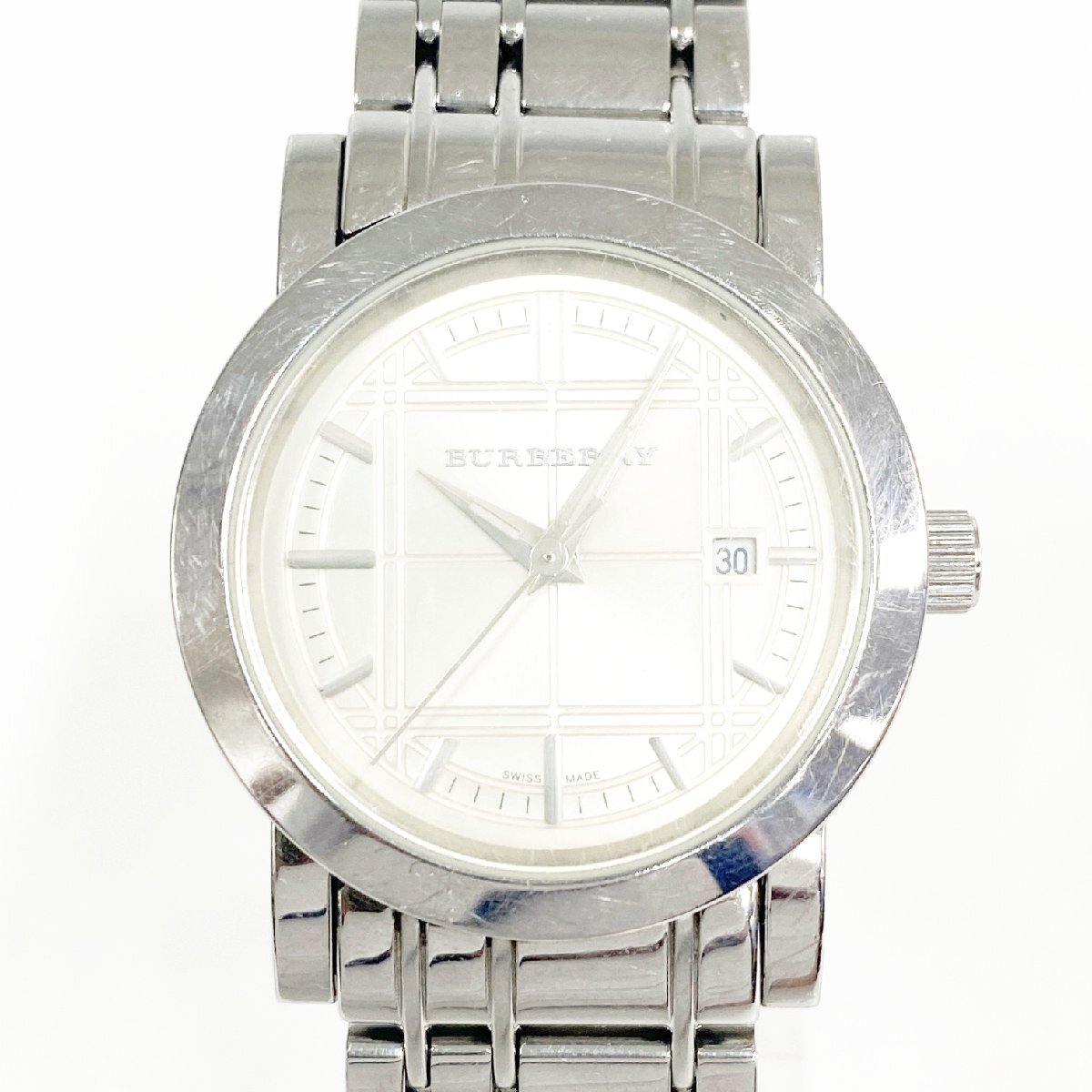 【1円スタート】BURBERRY バーバリー BU1363 SS シルバー系文字盤 クオーツ レディース腕時計 512725拍卖